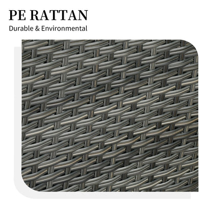 Set di 3 sedie girevoli in vimini per mobili da giardino adatti agli animali domestici OVIOS