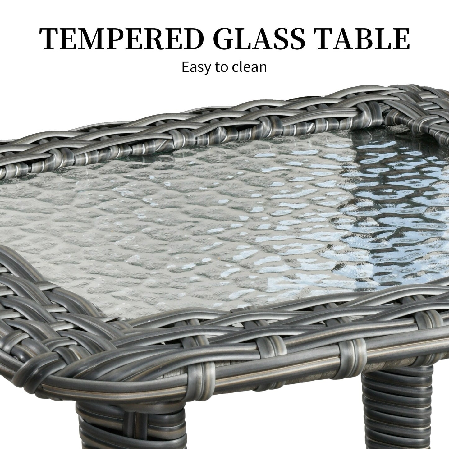 Set di 3 sedie girevoli in vimini per mobili da giardino adatti agli animali domestici OVIOS