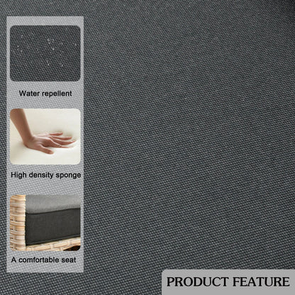 Set di 3 sedie girevoli in vimini per mobili da giardino adatti agli animali domestici OVIOS