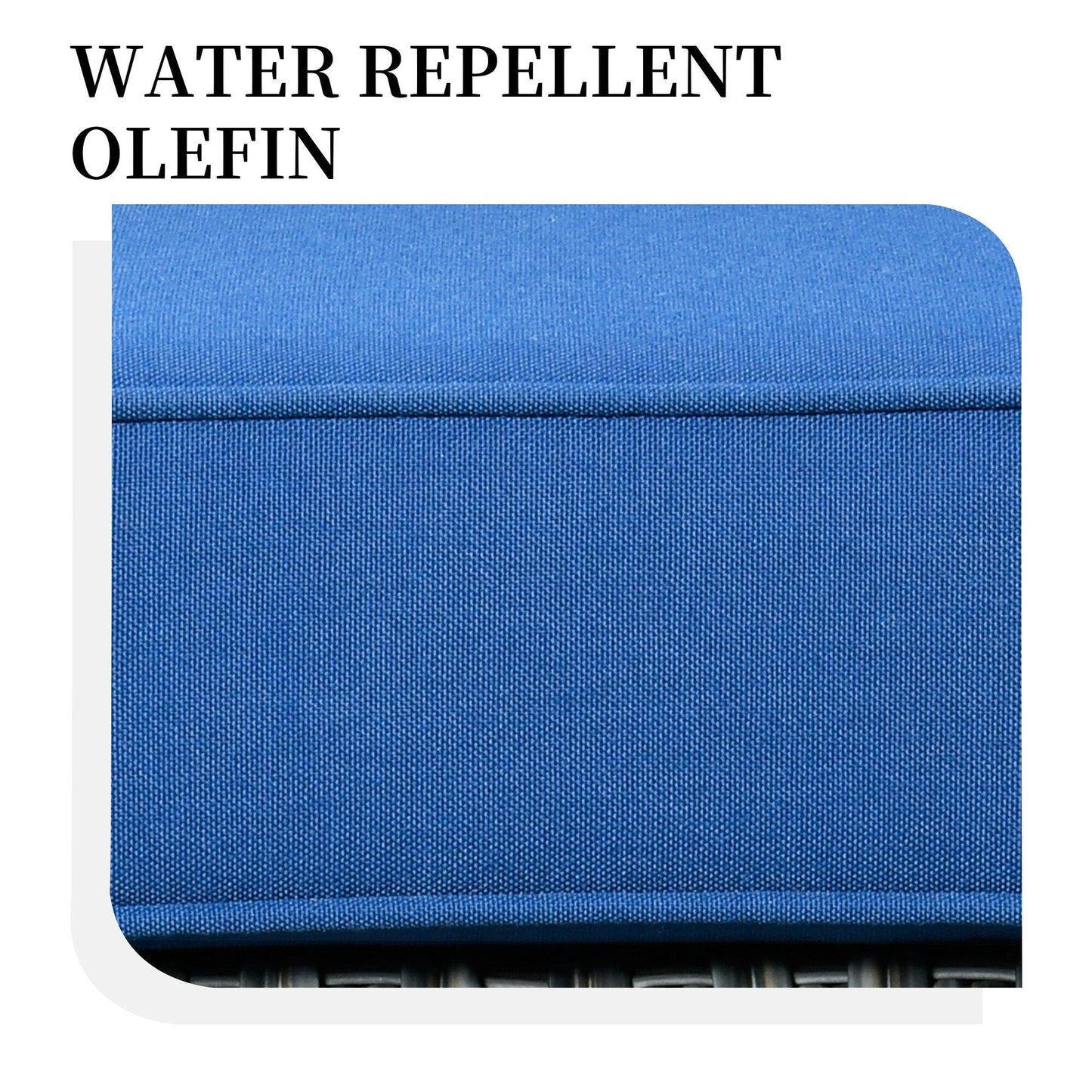 Set di 3 sedie girevoli in vimini per mobili da giardino adatti agli animali domestici OVIOS