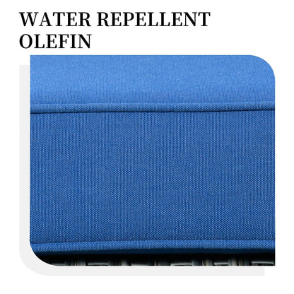 Set di 3 sedie girevoli in vimini per mobili da giardino adatti agli animali domestici OVIOS