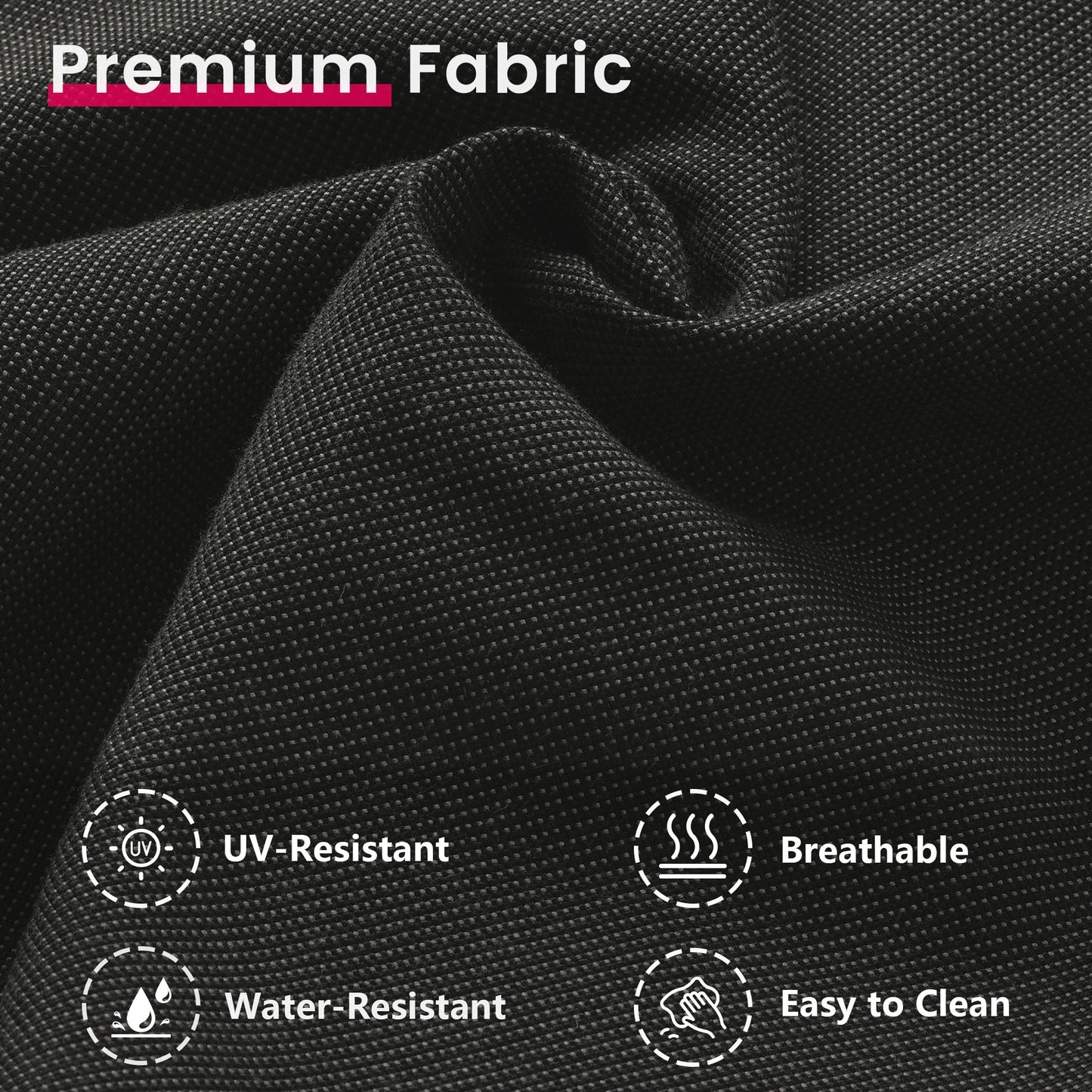 Set di 3 sedie girevoli in vimini per patio OVIOS