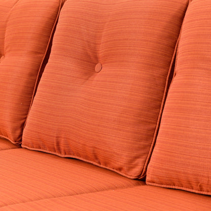 Set da conversazione in vimini da patio OVIOS da 5 pezzi con tavolo da fuoco