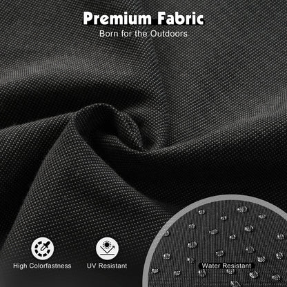 Set da conversazione in vimini da patio OVIOS da 5 pezzi con tavolo da fuoco