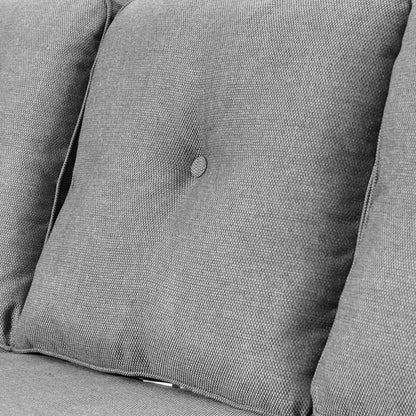 Set da conversazione in vimini da patio OVIOS da 5 pezzi con tavolo da fuoco