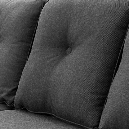 Set da conversazione in vimini da patio OVIOS da 5 pezzi con tavolo da fuoco