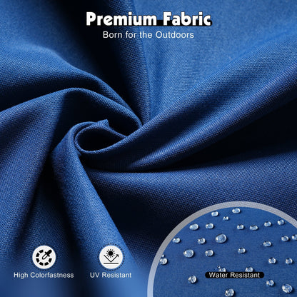 Set da conversazione in vimini da patio OVIOS da 5 pezzi con tavolo da fuoco