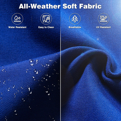 Set da conversazione OVIOS da 5 pezzi con schienale alto in vimini per patio