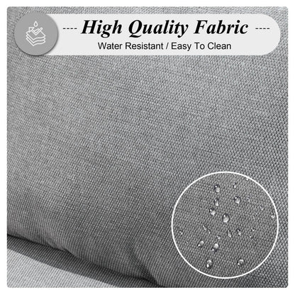 Set da conversazione in vimini per esterni OVIOS da 6 pezzi con braciere da 30 cm