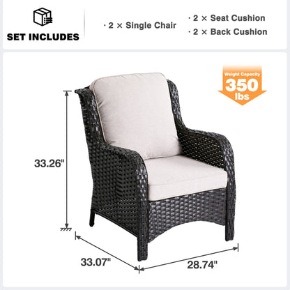 Set di mobili da conversazione per patio OVIOS da 7 pezzi