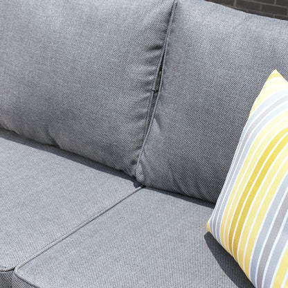 Set da conversazione in vimini per esterni OVIOS da 7 pezzi