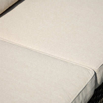 Set da conversazione in vimini per esterni OVIOS da 7 pezzi