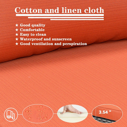 Set da conversazione in vimini per esterni OVIOS da 7 pezzi