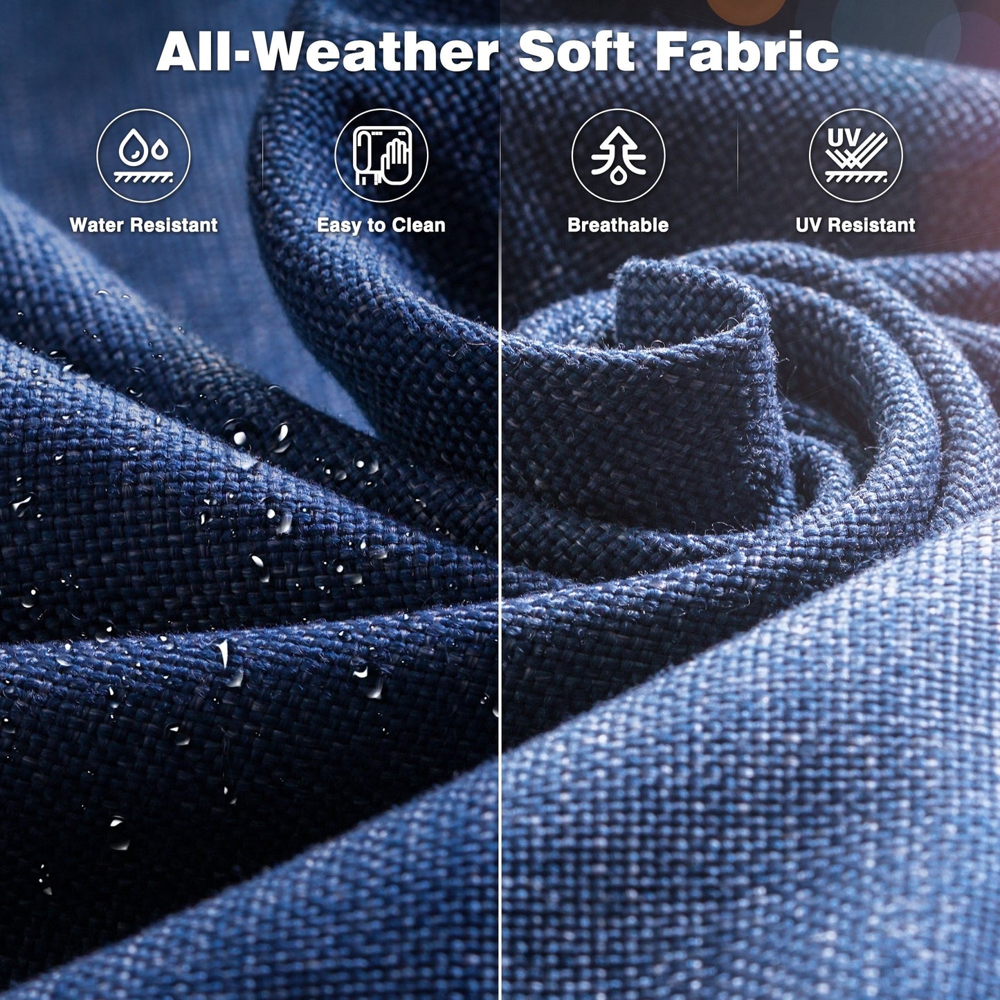 Set di 8 sedie girevoli in vimini per patio OVIOS