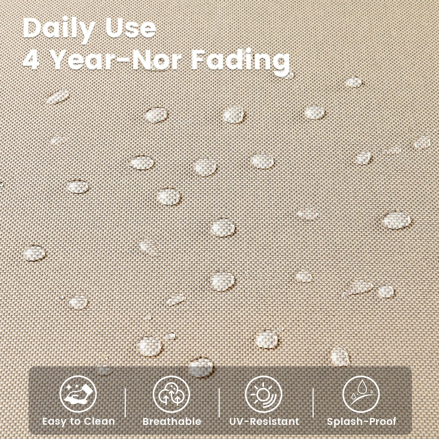 Set di 9 sedie girevoli in vimini per esterni OVIOS con tavolo da fuoco