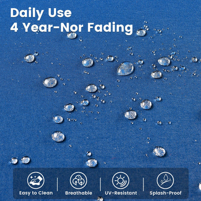 Set di 9 sedie girevoli in vimini per esterni OVIOS con tavolo da fuoco