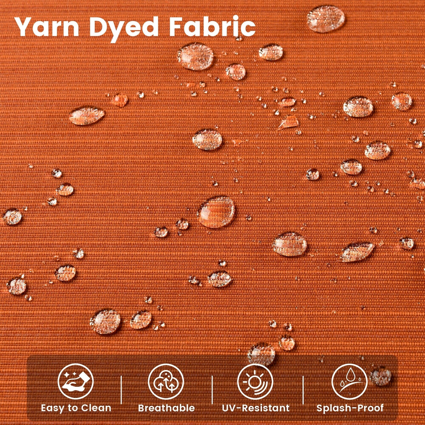 Set di 9 sedie girevoli in vimini per esterni OVIOS con tavolo da fuoco