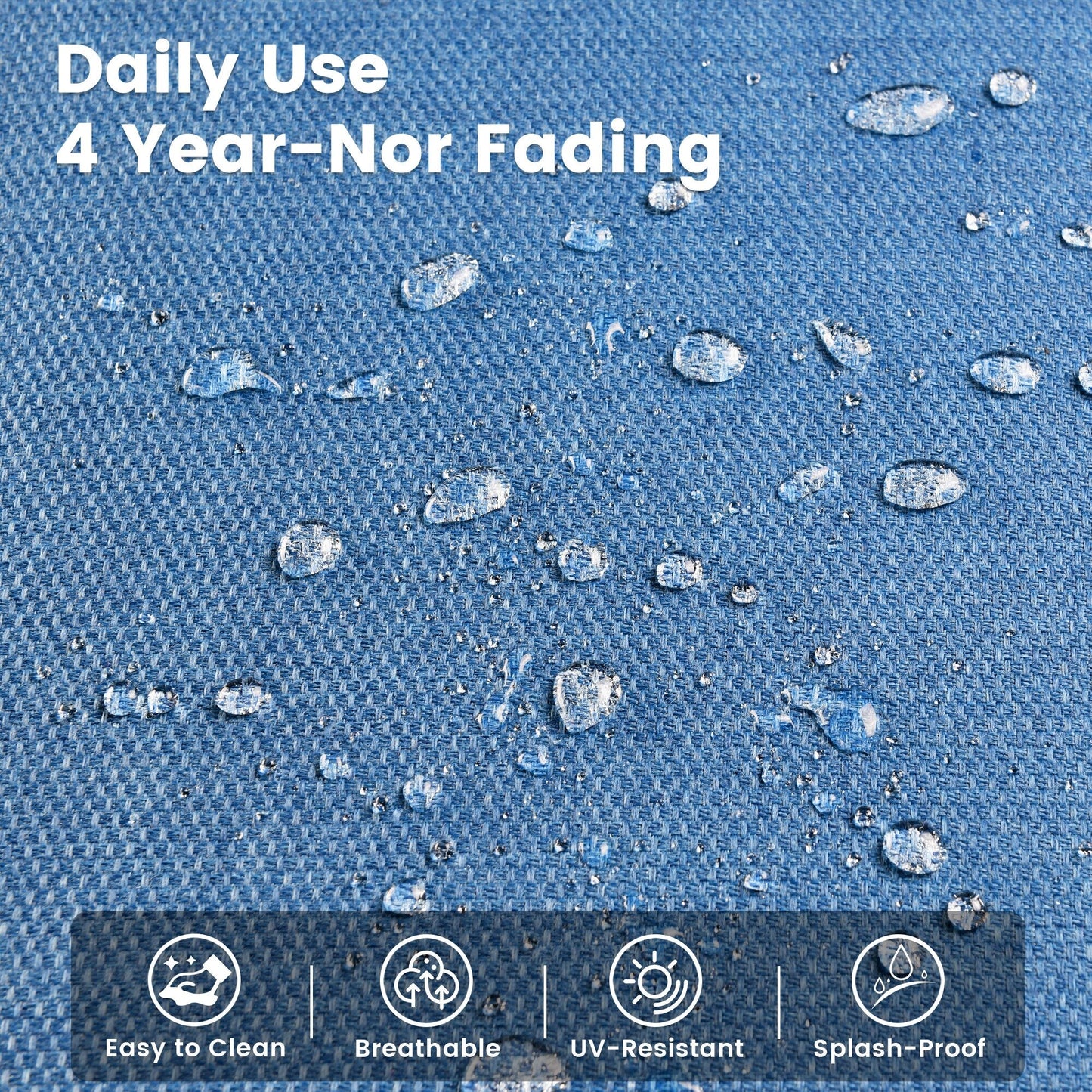 Set di 9 sedie girevoli in vimini per esterni OVIOS con tavolo da fuoco