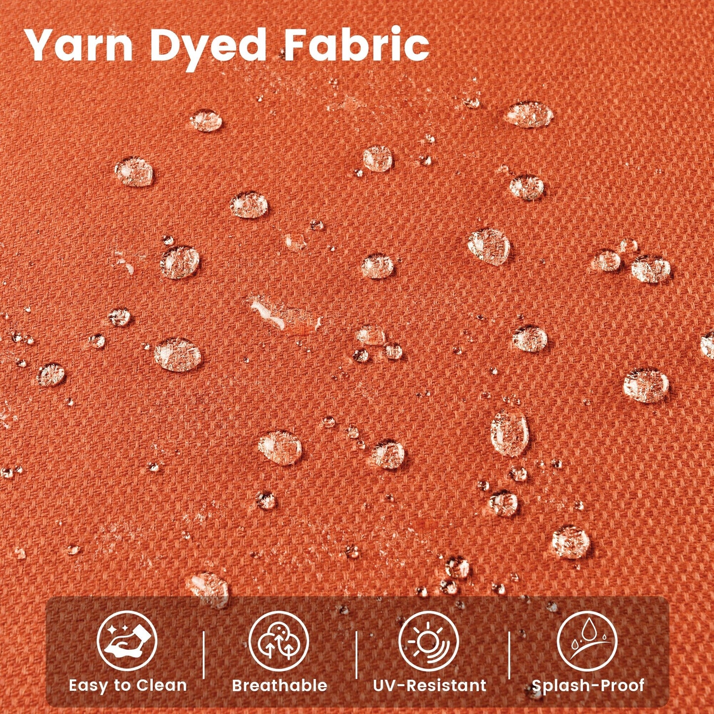 Set di 9 sedie girevoli in vimini per esterni OVIOS con tavolo da fuoco