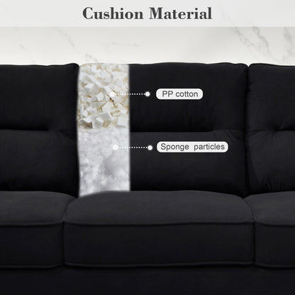 Divano da interno con gambe in legno e cuscino soffice OVIOS