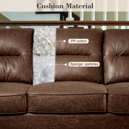 Divano da interno con gambe in legno e cuscino soffice OVIOS