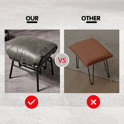 Poltrona a dondolo reclinabile OVIOS per soggiorno con poggiapiedi