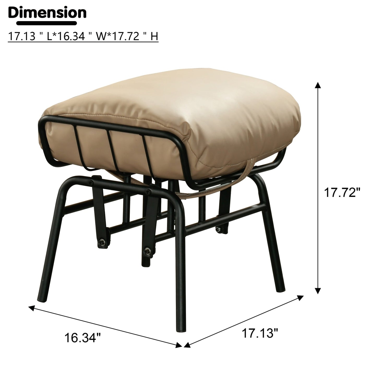 Poltrona a dondolo reclinabile OVIOS per soggiorno con poggiapiedi