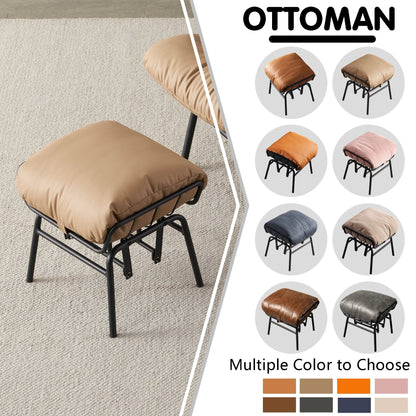 Poltrona a dondolo reclinabile OVIOS per soggiorno con poggiapiedi