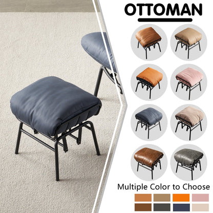 Poltrona a dondolo reclinabile OVIOS per soggiorno con poggiapiedi