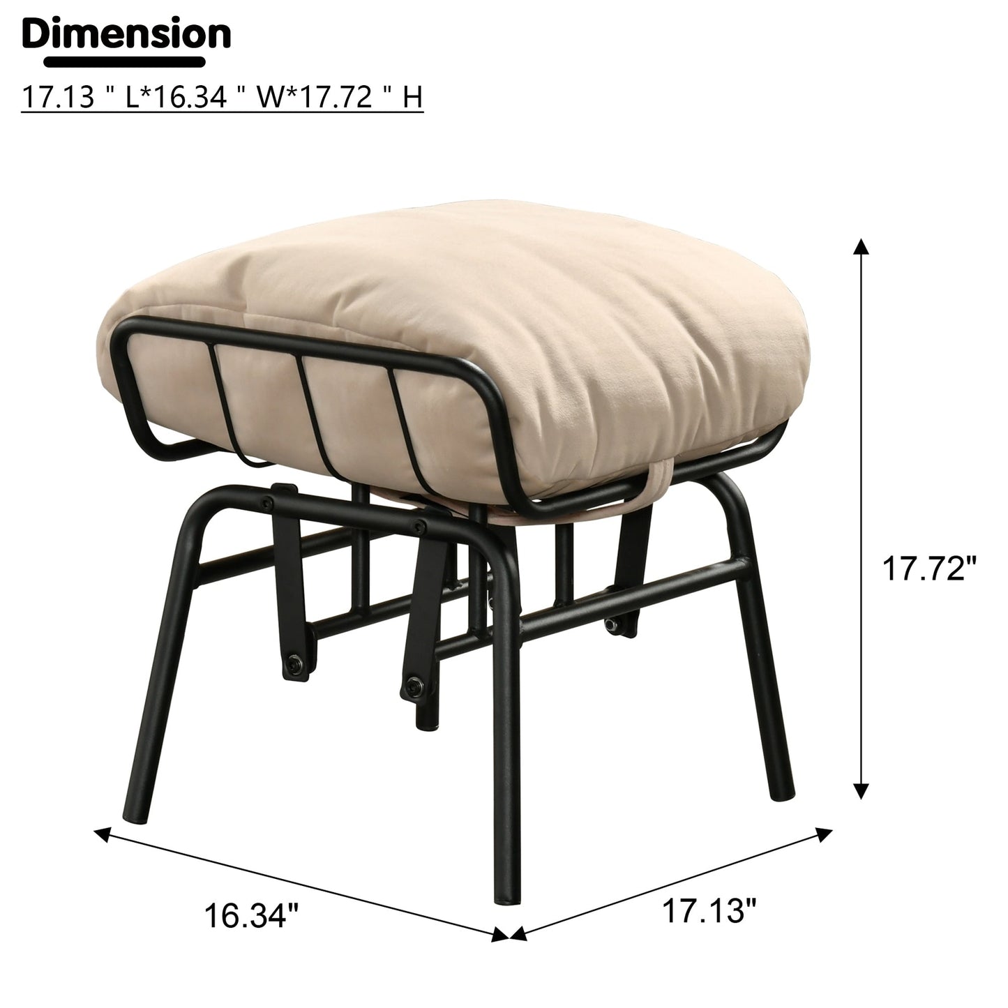 Poltrona a dondolo reclinabile OVIOS per soggiorno con poggiapiedi