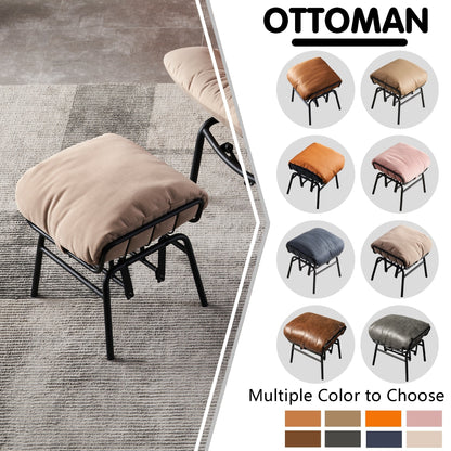 Poltrona a dondolo reclinabile OVIOS per soggiorno con poggiapiedi