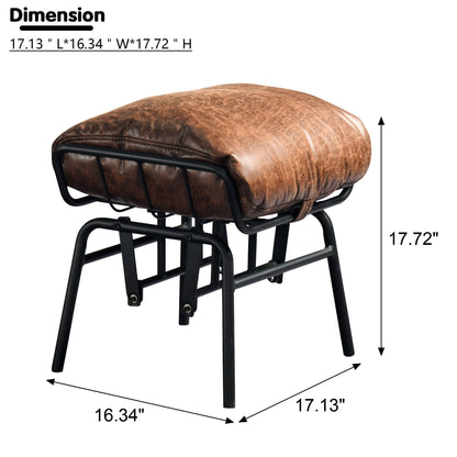Poltrona a dondolo reclinabile OVIOS per soggiorno con poggiapiedi