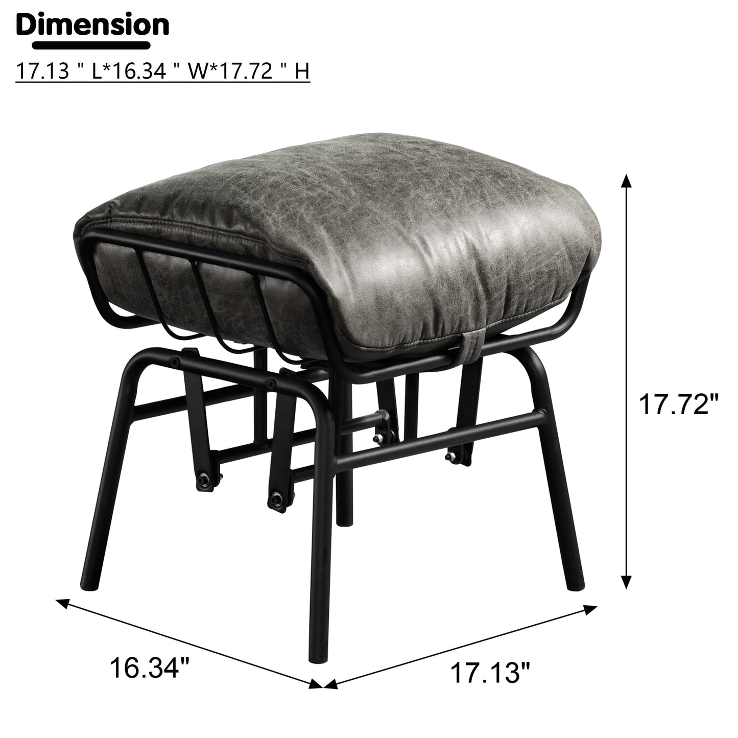 Poltrona a dondolo reclinabile OVIOS per soggiorno con poggiapiedi