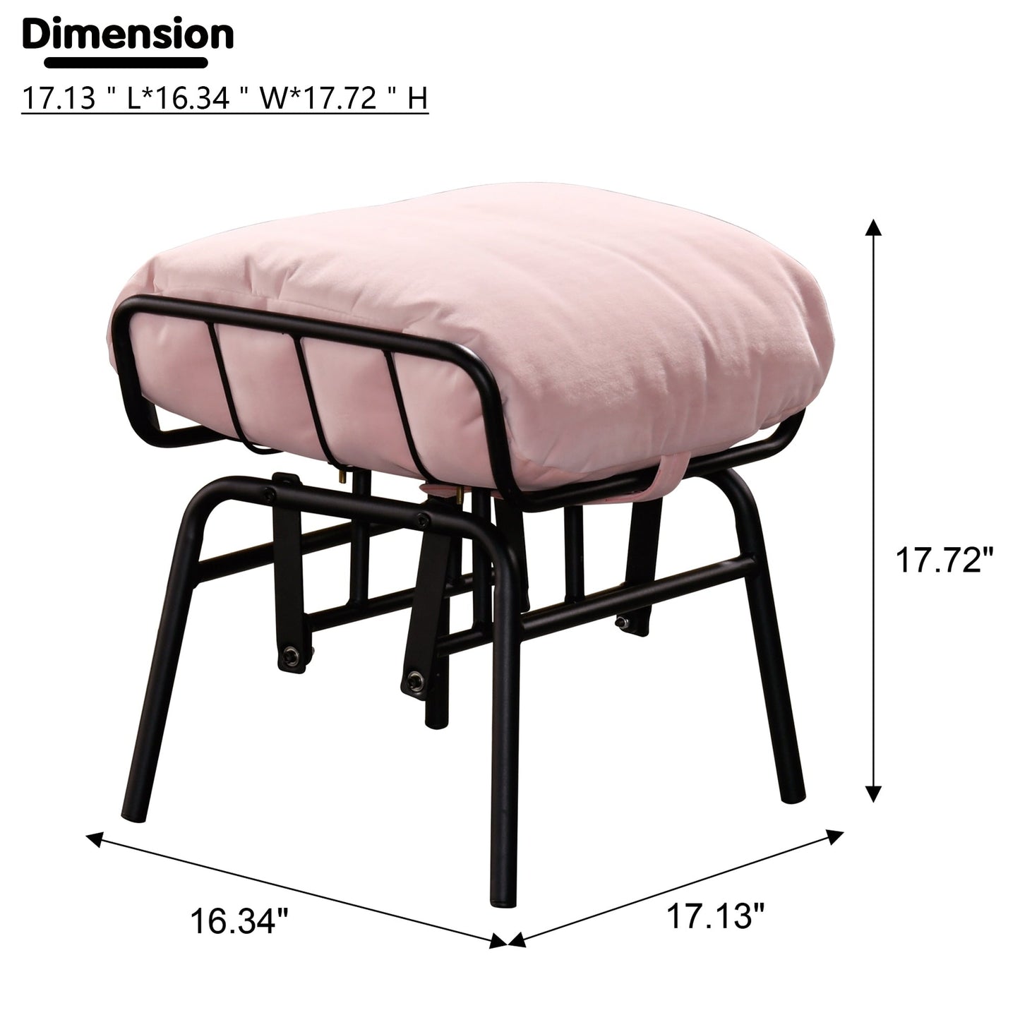Poltrona a dondolo reclinabile OVIOS per soggiorno con poggiapiedi