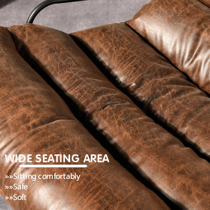 Poltrona a dondolo reclinabile OVIOS per soggiorno con poggiapiedi