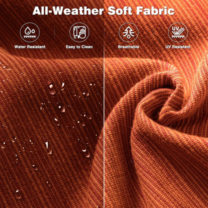 Set di 2 sedie da giardino in vimini OVIOS