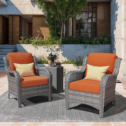 Set di 2 sedie da giardino in vimini OVIOS