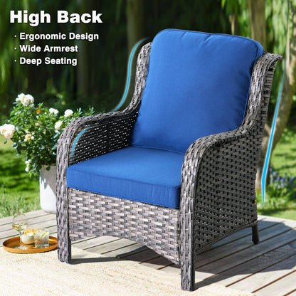 Set di 2 sedie da giardino in vimini OVIOS