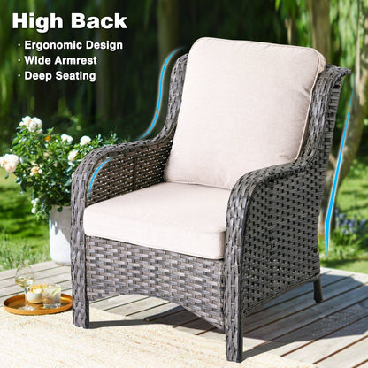 Set di 2 sedie da giardino in vimini OVIOS