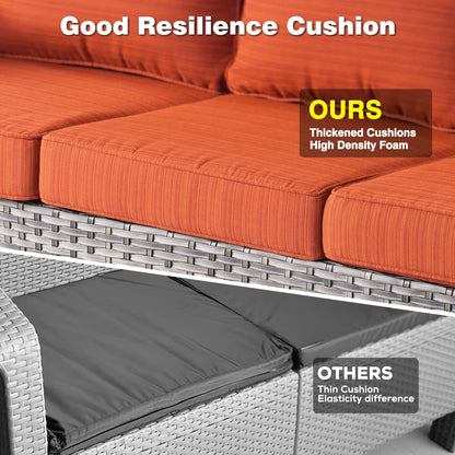 Set di 2 sedie da giardino in vimini OVIOS