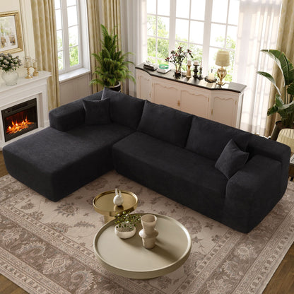 Divano chaise longue OVIOS Pit Stripes senza montaggio richiesto