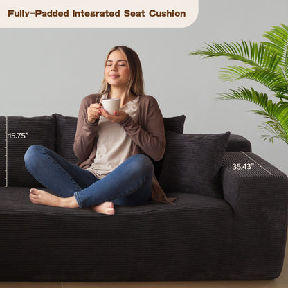 Divano chaise longue OVIOS Pit Stripes senza montaggio richiesto