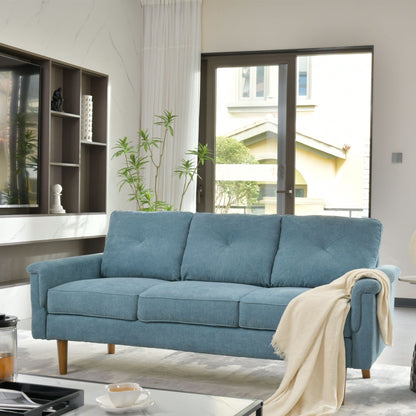 Divano da interno con gambe in legno e cuscino OVIOS Rive Design