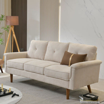 Divano da interno con gambe in legno e cuscino OVIOS Rive Design