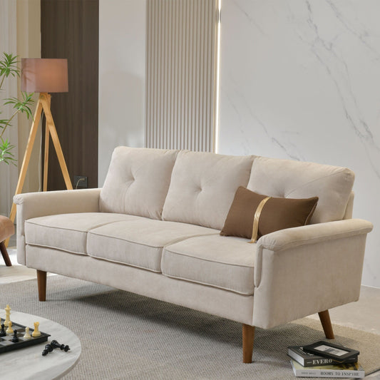 Divano da interno con gambe in legno e cuscino OVIOS Rive Design