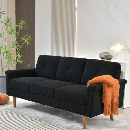 Divano da interno con gambe in legno e cuscino OVIOS Rive Design