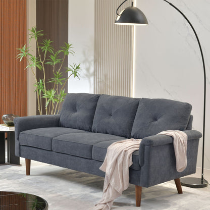 Divano da interno con gambe in legno e cuscino OVIOS Rive Design