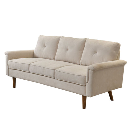 Divano da interno con gambe in legno e cuscino OVIOS Rive Design