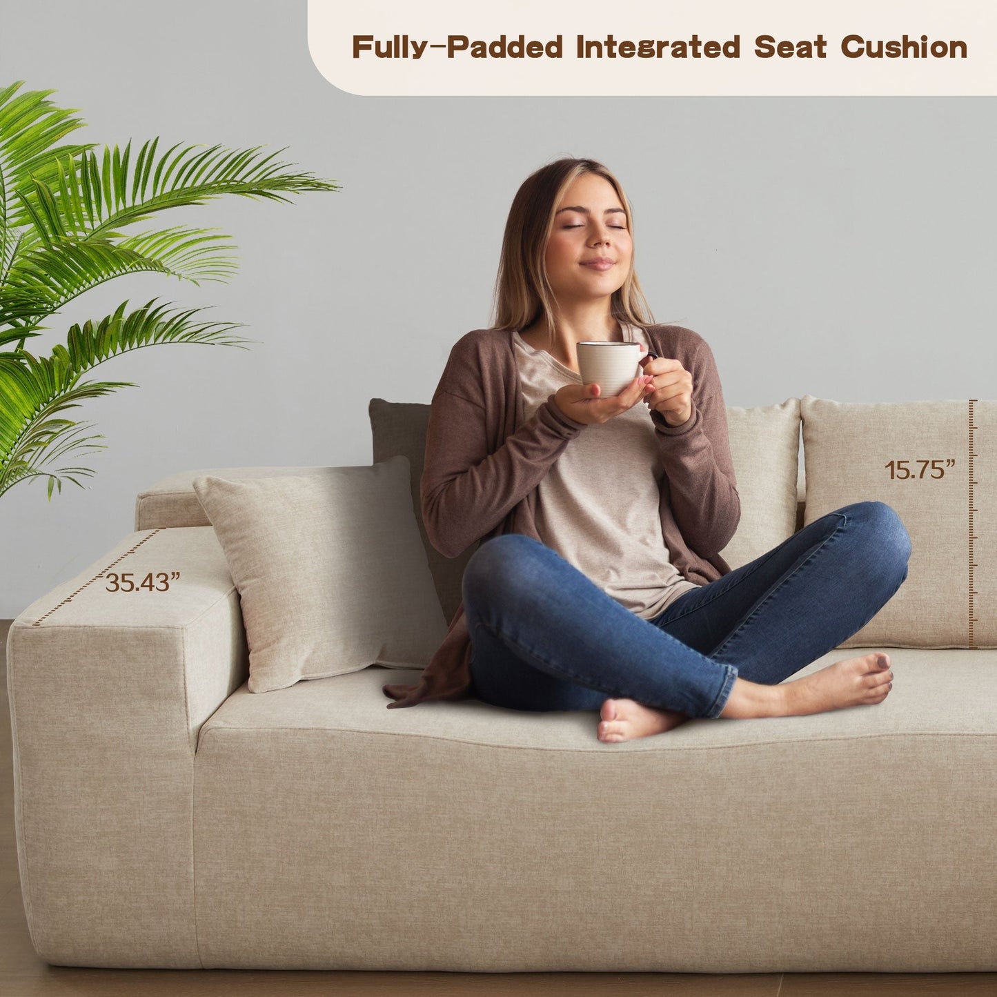 Divano chaise longue OVIOS antigraffio, non richiede montaggio