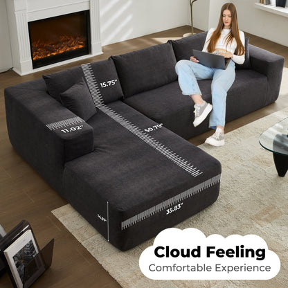 Divano chaise longue OVIOS antigraffio, non richiede montaggio